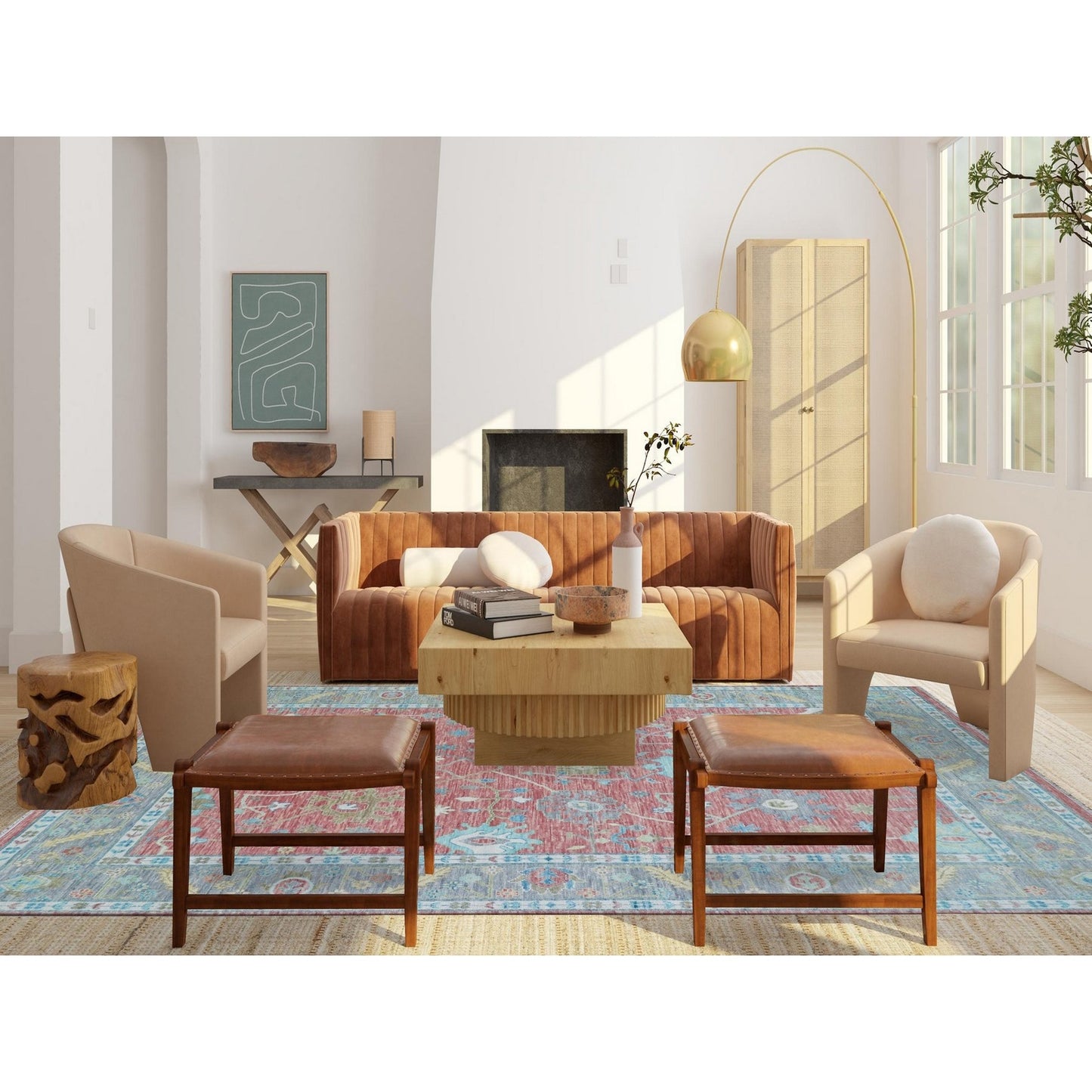 10'1"X14' Coral Pink Hand Knotted Oushak Weave And Design Pure Wool Rug