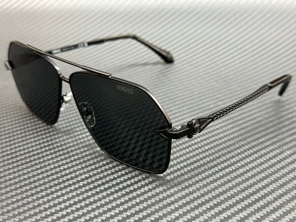 Men's Sunglasses Matte Grey 63 mm Versace Ve2284