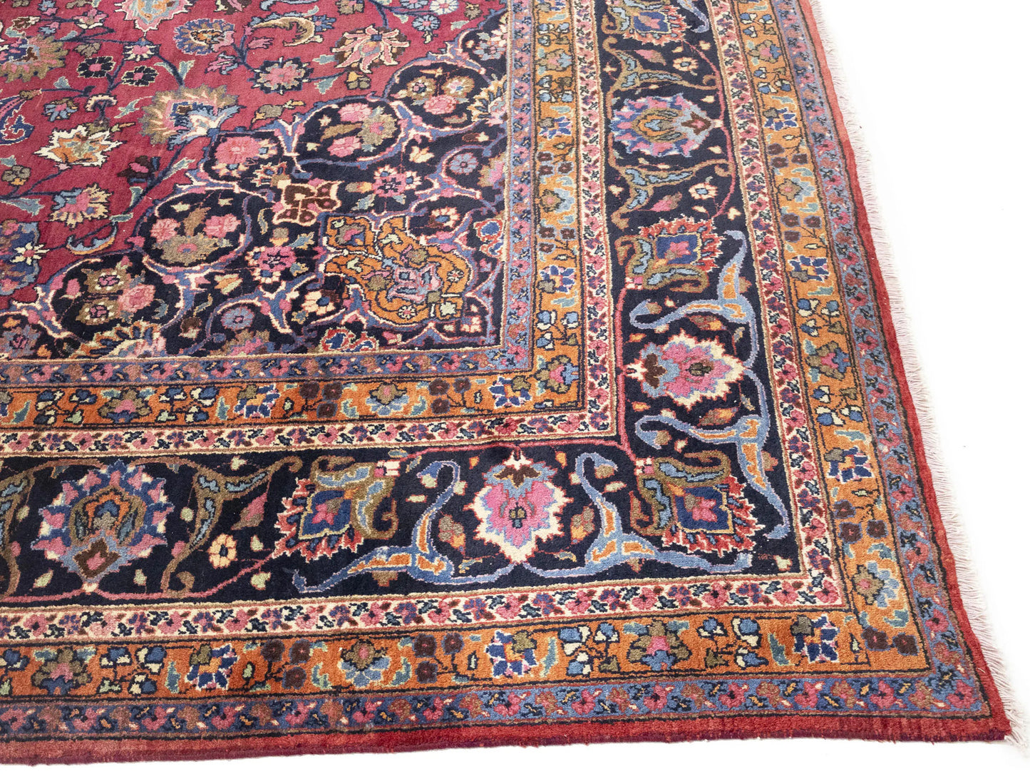 Handmade Traditional Floral Style Signed Rug Wool Oriental Home Carpet 10X13 ft