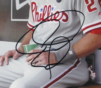 Chase Utley Autographed 11X14 Photo Philadelphia