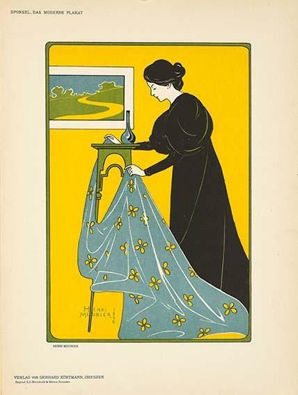 Meunier By Henri Das Moderne Plakat 1897 Original Stone Lithograph
