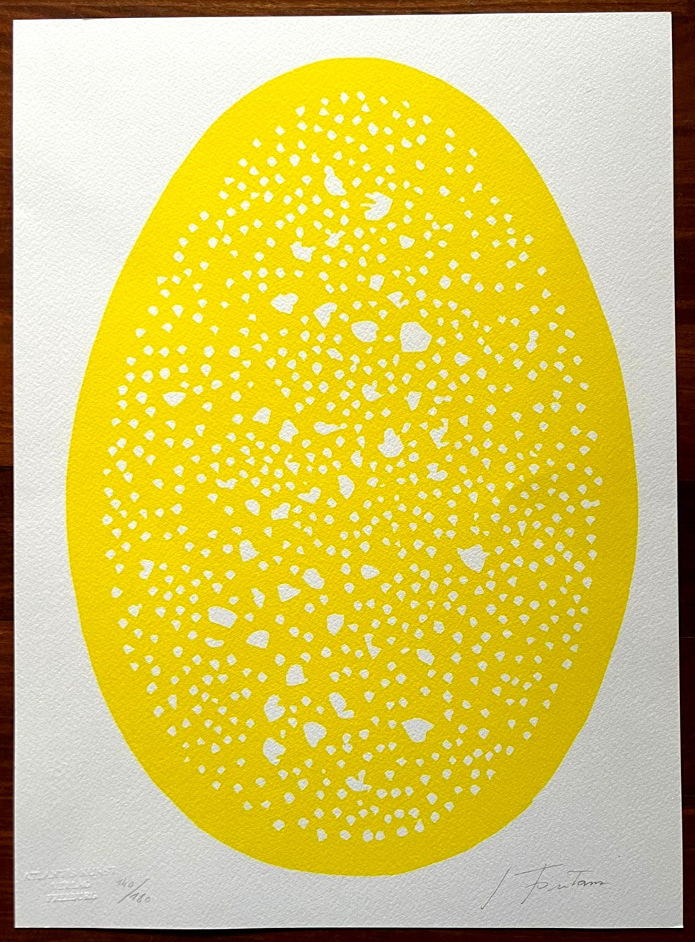 Lucio Fontana Lithograph Coa Signed In Pen