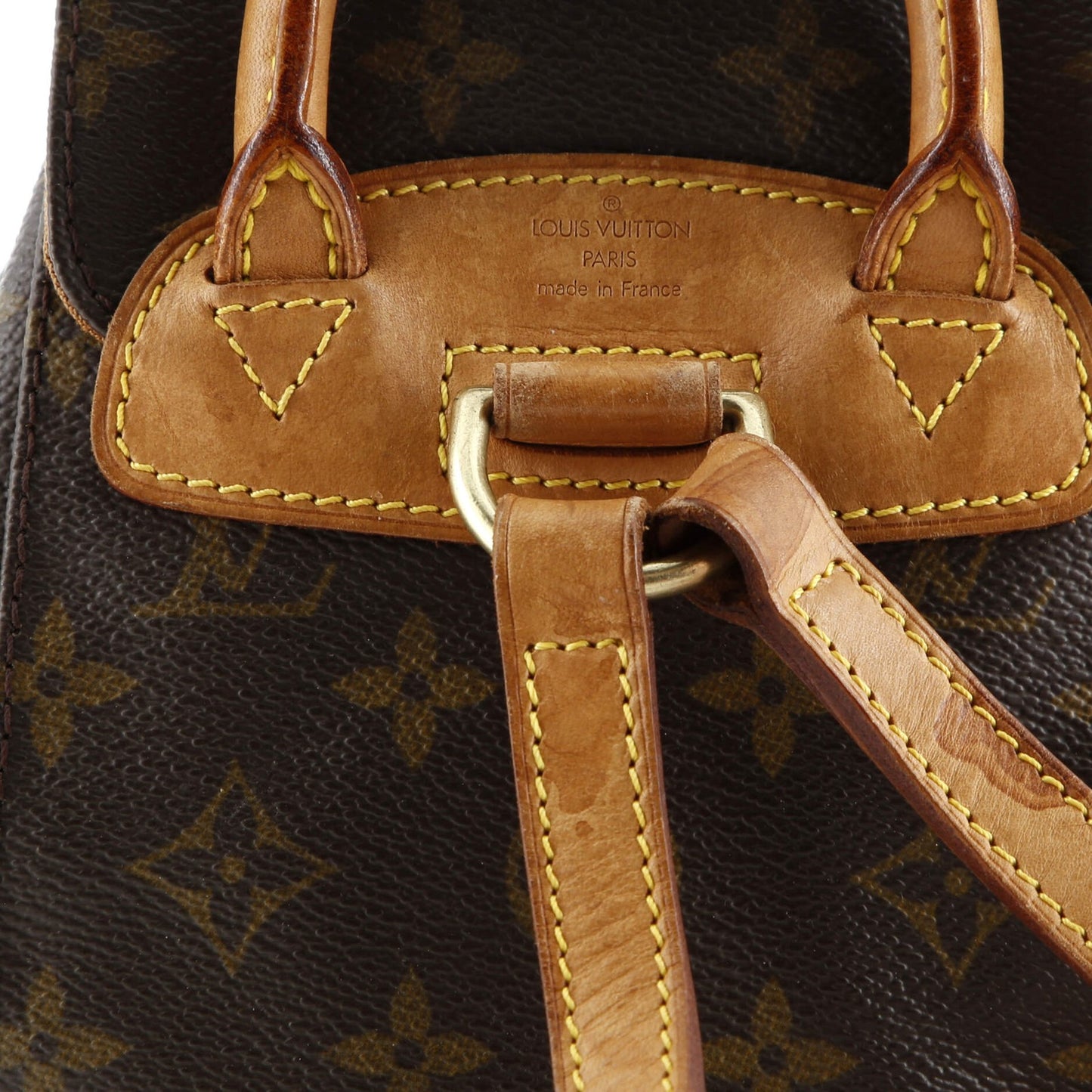 Louis Vuitton Vintage Montsouris Backpack Monogram Canvas Pm