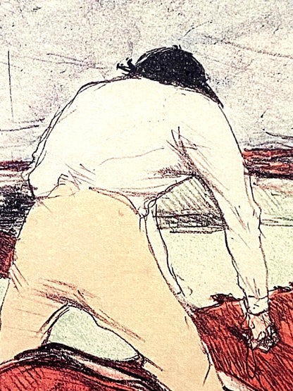 Henri De Toulouse-Lautrec Mourlot 1952 Coa Signed Stamp Published