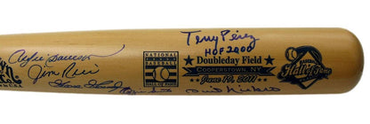 2011 Hof Classic Game Cooperstown Bat Signed By 6 Gossage Rice Jsa Steiner 96265