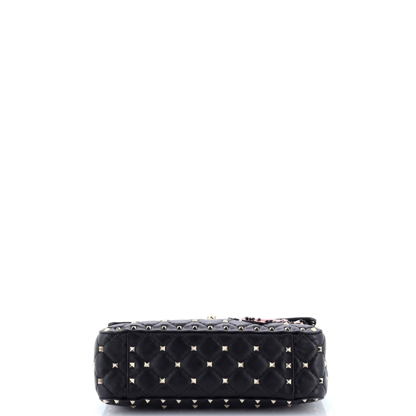 Valentino Garavani Rockstud Spike Flap Bag Embellished Quilted Leather Medium