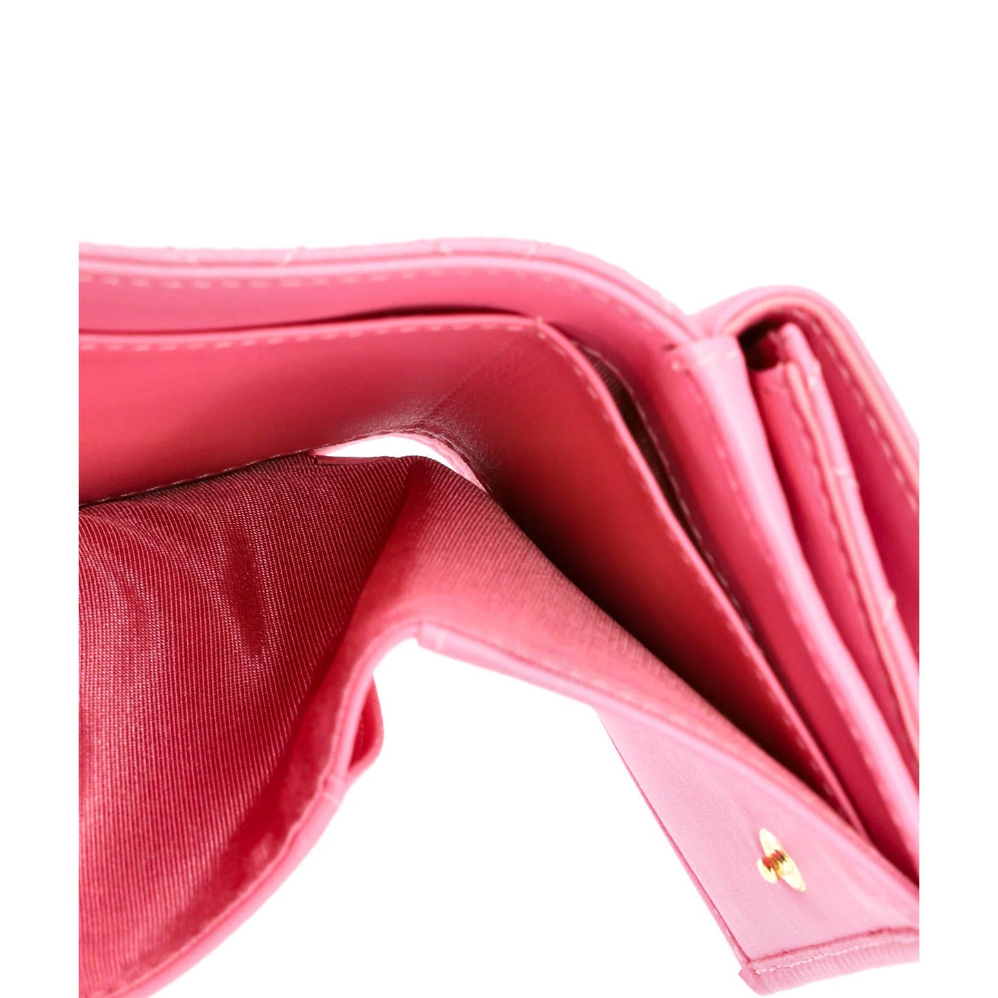 Chanel Boy Trifold Flap Wallet Quilted Lambskin Small