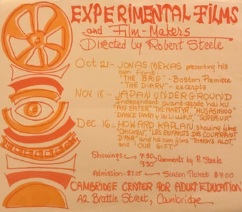 Experimental Films And Film Makers Vintage Poster Directed By Robert Steele