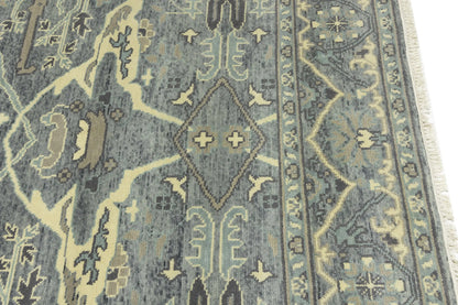 Large Oushak Wool Oriental Rug Muted Floral