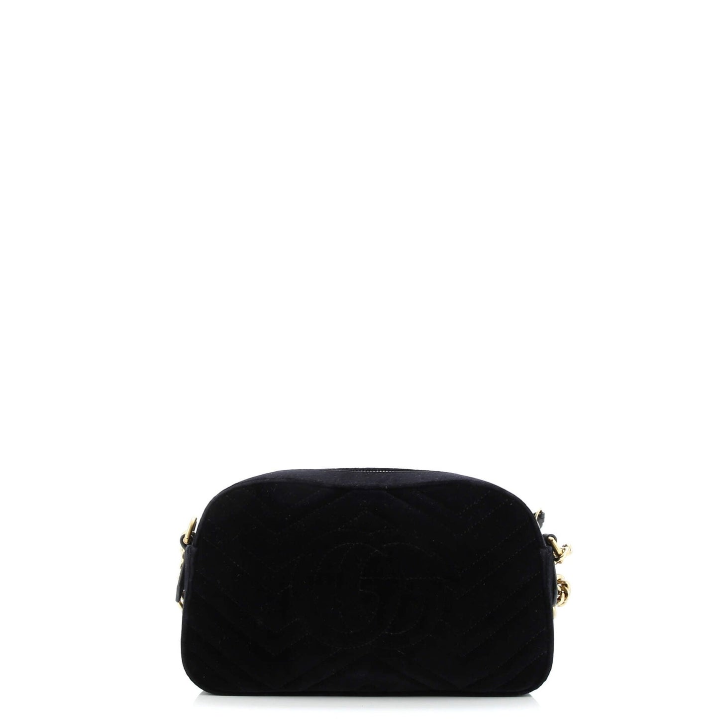 Gucci Gg Marmont Shoulder Bag Matelasse Velvet With Applique Small