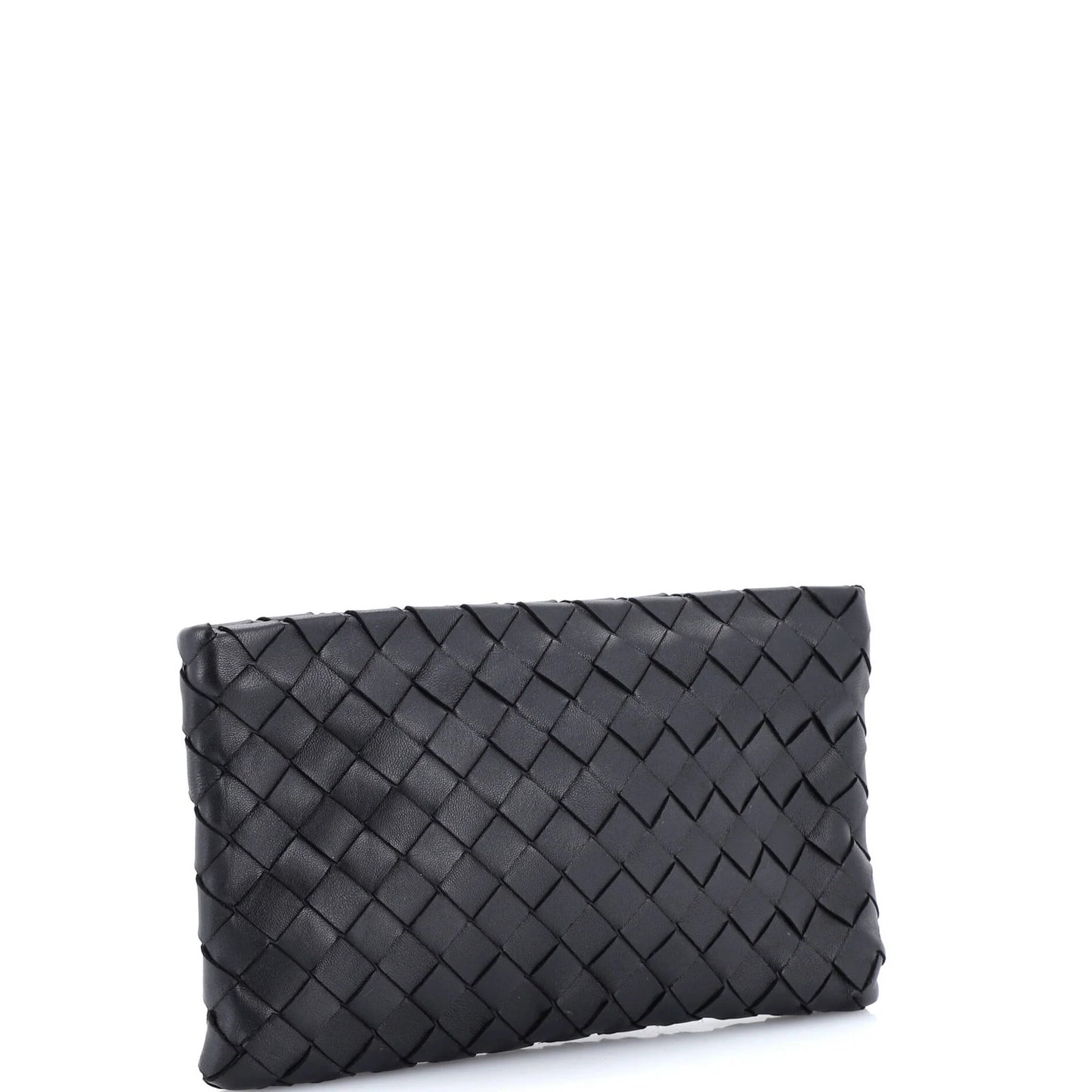 Bottega Veneta Zip Pouch Clutch Intrecciato Nappa Medium