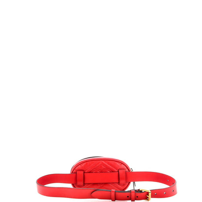Gucci Gg Marmont Belt Bag Matelasse Leather