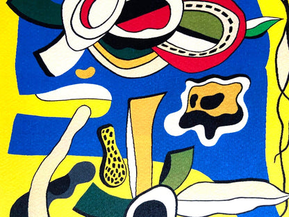 Fernand-Lger Lithograph Coa Signed Numbered Hand Published