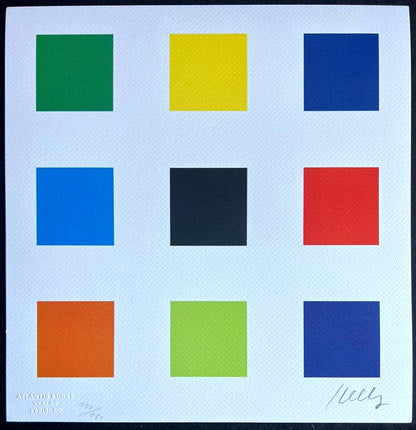 Ellsworth Kelly Lithograph Signed Coa 180 Ex Numbered Pencil Stamp