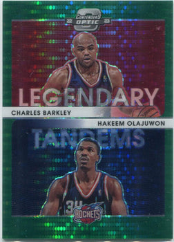Charles Barkley/Hakeem Olajuwon 2022 - 2023 Panini Optic Contenders Legendary Ta