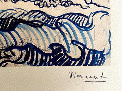 Vincent Van Gogh Museum Lithograph Coa Signed Op (Edvard Munch)