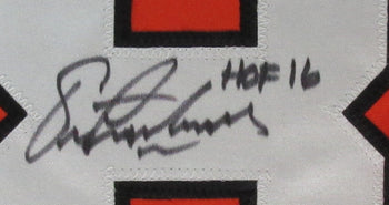 Eric Lindros Hof Autographed/Inscr Orange Custom Hockey Jersey Flyers Jsa 180947