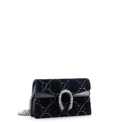 Gucci Dionysus Bag Gg Velvet Super Mini