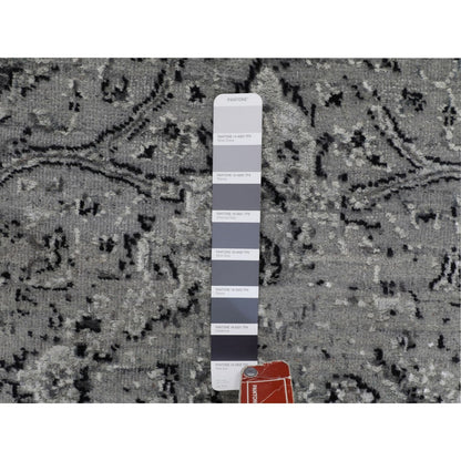 2'10"X8' Farsian Silk With Textured Wool Hand Knotted Oriental Rug