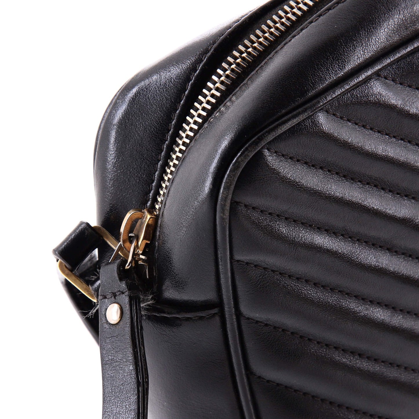 Saint Laurent Lou Camera Bag Matelasse Chevron Leather Small