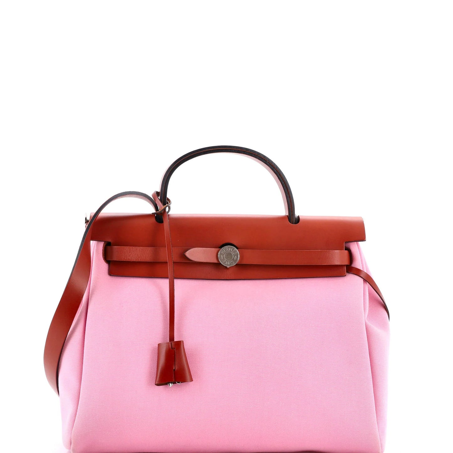 Hermes Herbag Zip Leather And Toile 31