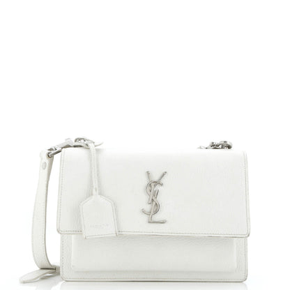 Saint Laurent Sunset Satchel Leather Medium