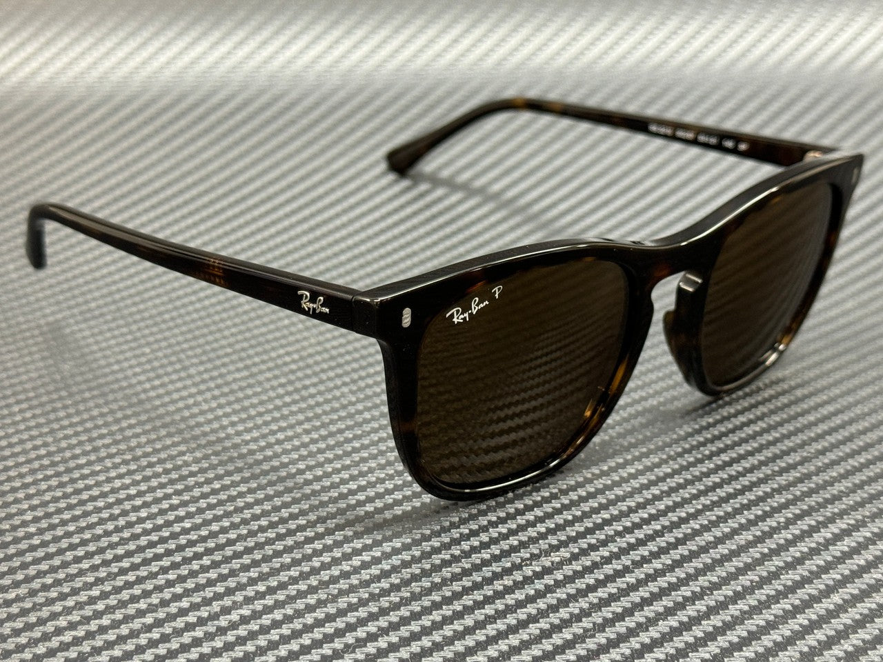 RAY BAN RB2210 902 57 Havana Brown Polarized Unisex 53 mm Sunglasses