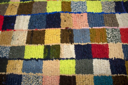 Semi-Antique Handmade Oriental Rug Multicolored