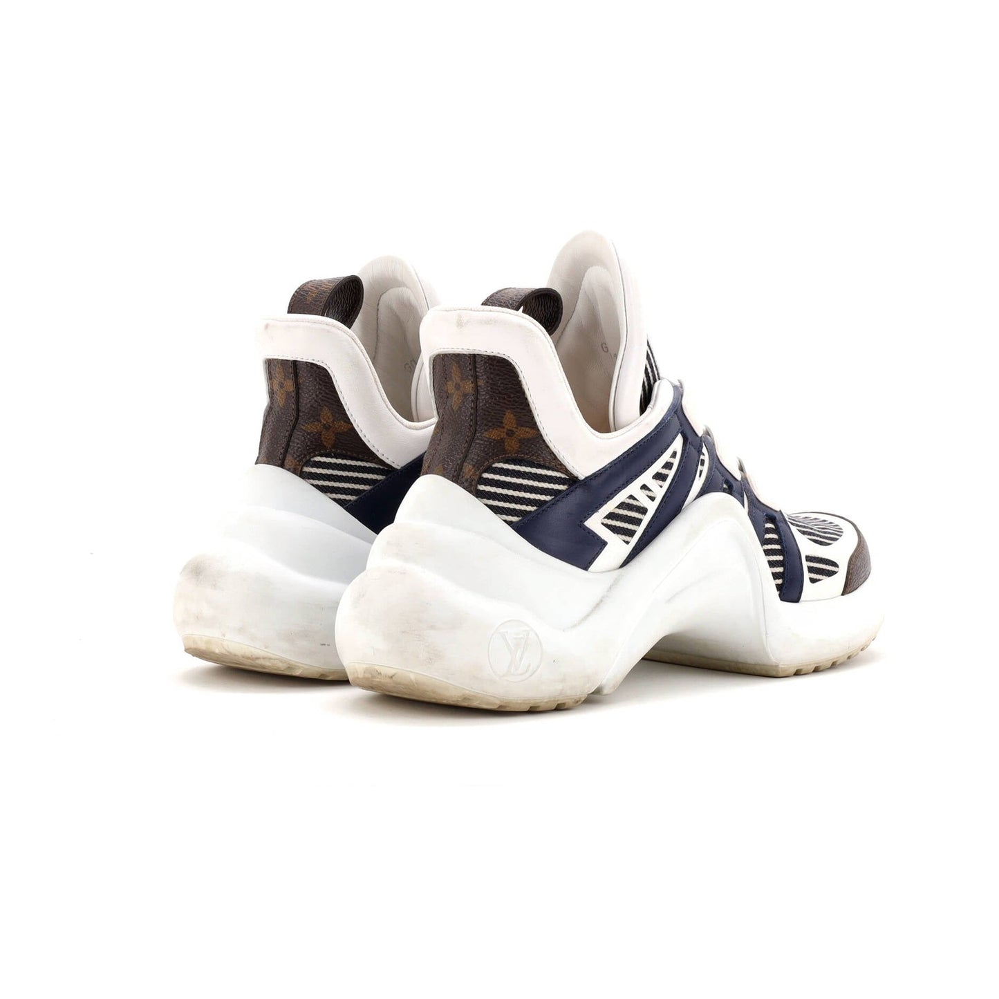 Louis Vuitton Women'S Lv Archlight Sneakers Canvas With Leather And Monogram