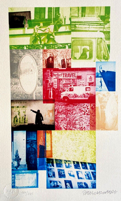 Robert Rauschenberg Lithograph Certified Numbered Stamp