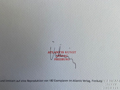 Josef Albers Lithograph Coa Numbered Signed Stamp (Paul Klee)