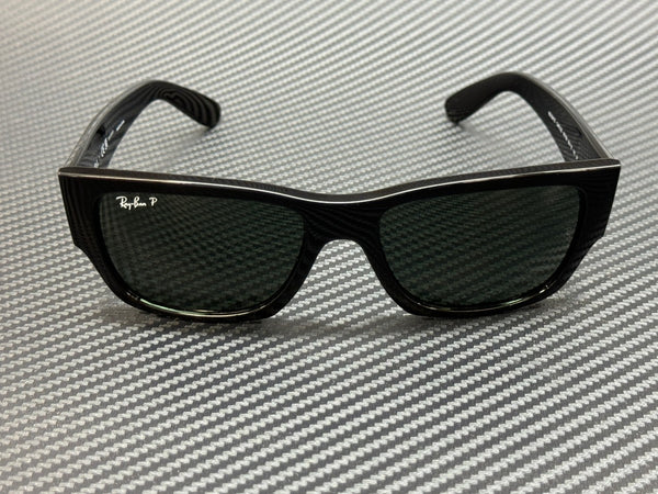 RAY BAN RB0947S 901 58 Black Green Polarized Unisex 56 mm Sunglasses