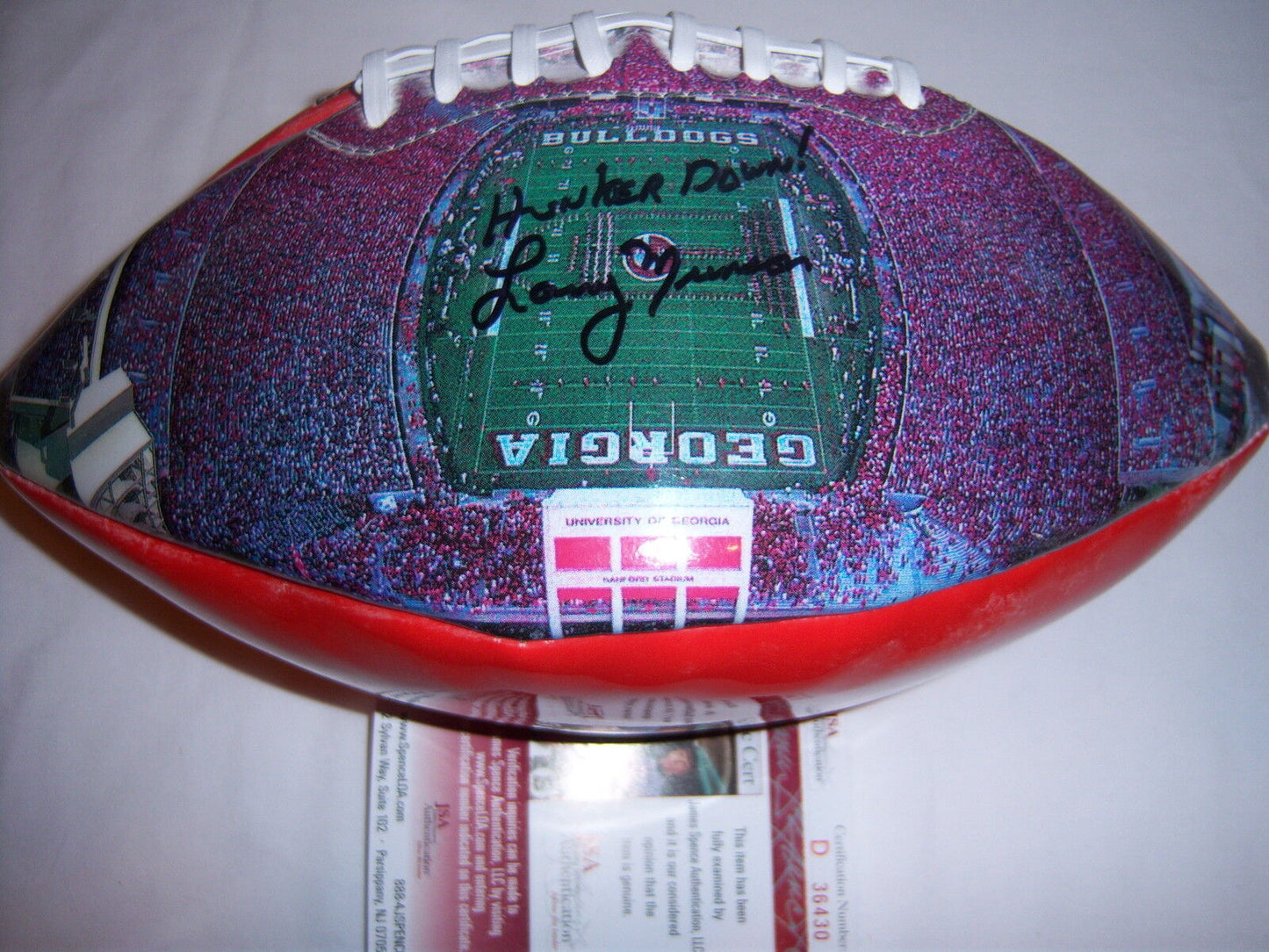 Larry Munson Georgia Bulldogs Hunker Down
