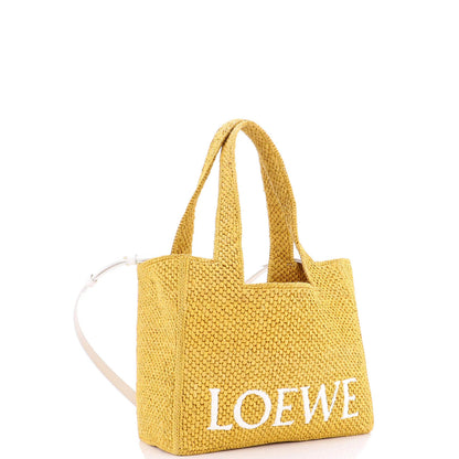 Loewe Paula'S Ibiza Logo Convertible Tote Raffia Medium