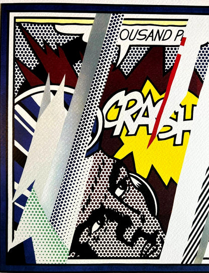 Roy Lichtenstein Lithograph Coa Signed Numbered ''Crash''