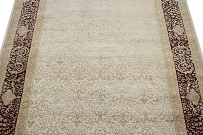 7X10 Ft Hand-Knotted Wool & Silk Oriental Rug 400