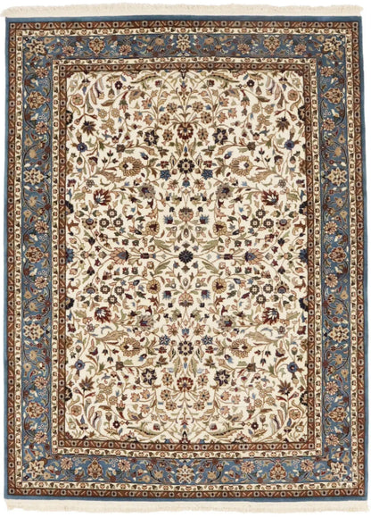 Rare Handmade Kirman Floral Design Rug Oriental