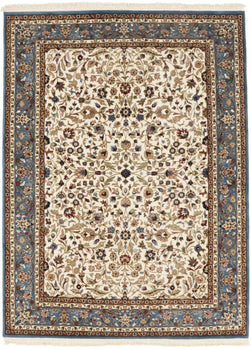 Rare Handmade Kirman Floral Design Rug Oriental