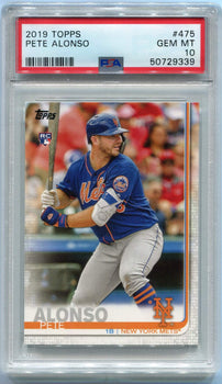Pete Alonso 2019 Topps Rc #475 Psa Graded 10