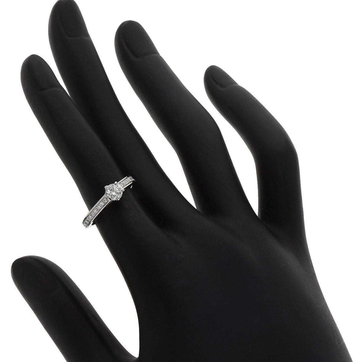 Chaumet   Ring Frisson Solitaire Diamond Platinum