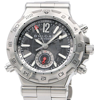 Bvlgari Diagono Professional Gmt Dp42Sgmt Gray Men'S Used Watch #6109
