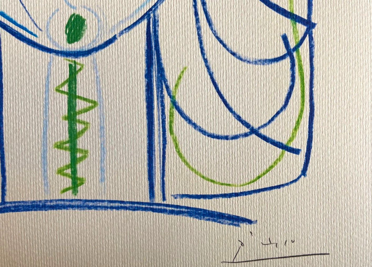 Pablo Picasso Lithograph Coa Signed In Pen Numbered By Hand