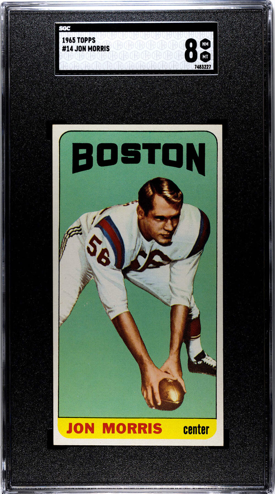 Jon Morris 1965 Topps #14 Sgc 8
