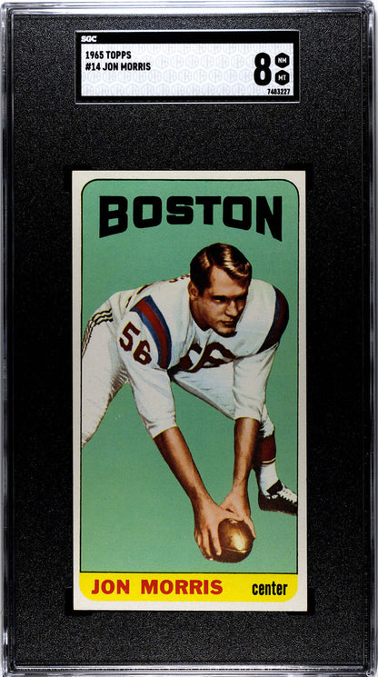 Jon Morris 1965 Topps #14 Sgc 8