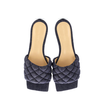 Bottega Veneta Women'S The Padded Flat Sandals Quilted Denim