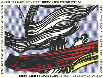 Roy Lichtenstein Brushstrokes At Pasadena Art Museum 