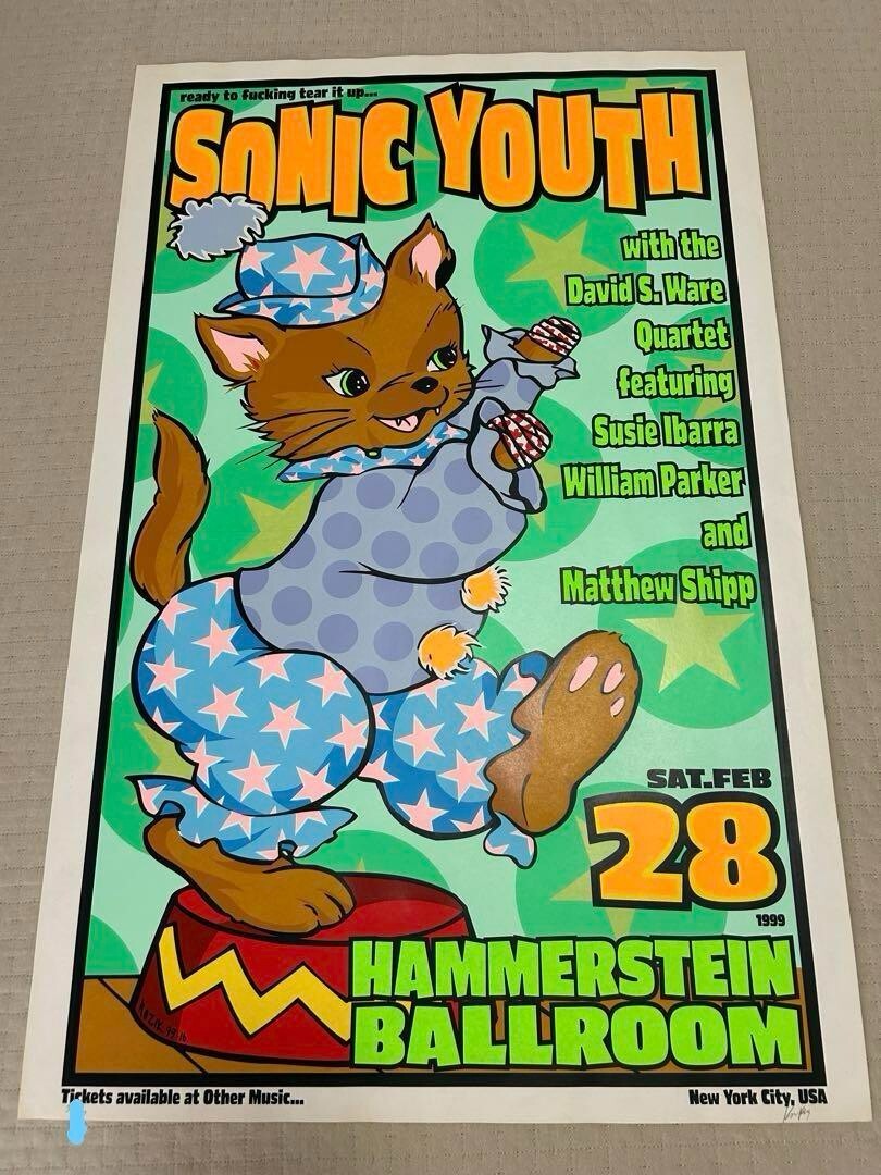 Sonic Youth Silkscreen Poster by Frank Kozik Signed Original 1999