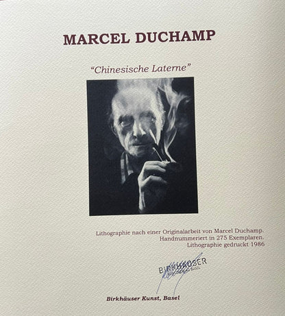 Marcel Duchamp Lithograph Coa Signed In Pen Numbered In Pencil 275 Exe