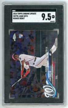 Juan Soto 2018 Topps Chrome Update Rookie Debut Sgc 9.5