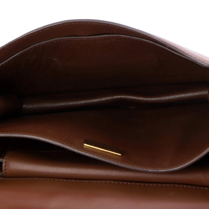 Prada Cahier Crossbody Bag Straw And Leather With Ostrich Small